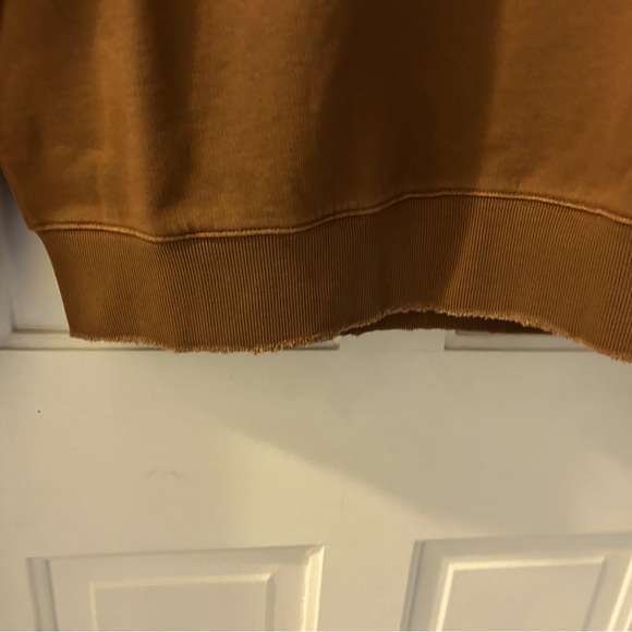 Free People x Sandrine Rose brown oversized embroidered sweatshirt. NWT - Picture 11 of 12